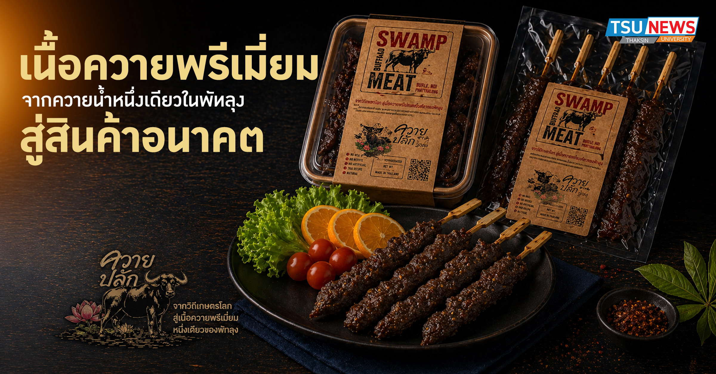 เนื้อควายพรีเมี่ยม จากควายน้ำหนึ่งเดียวในพัทลุง สู่สินค้าอนาคต